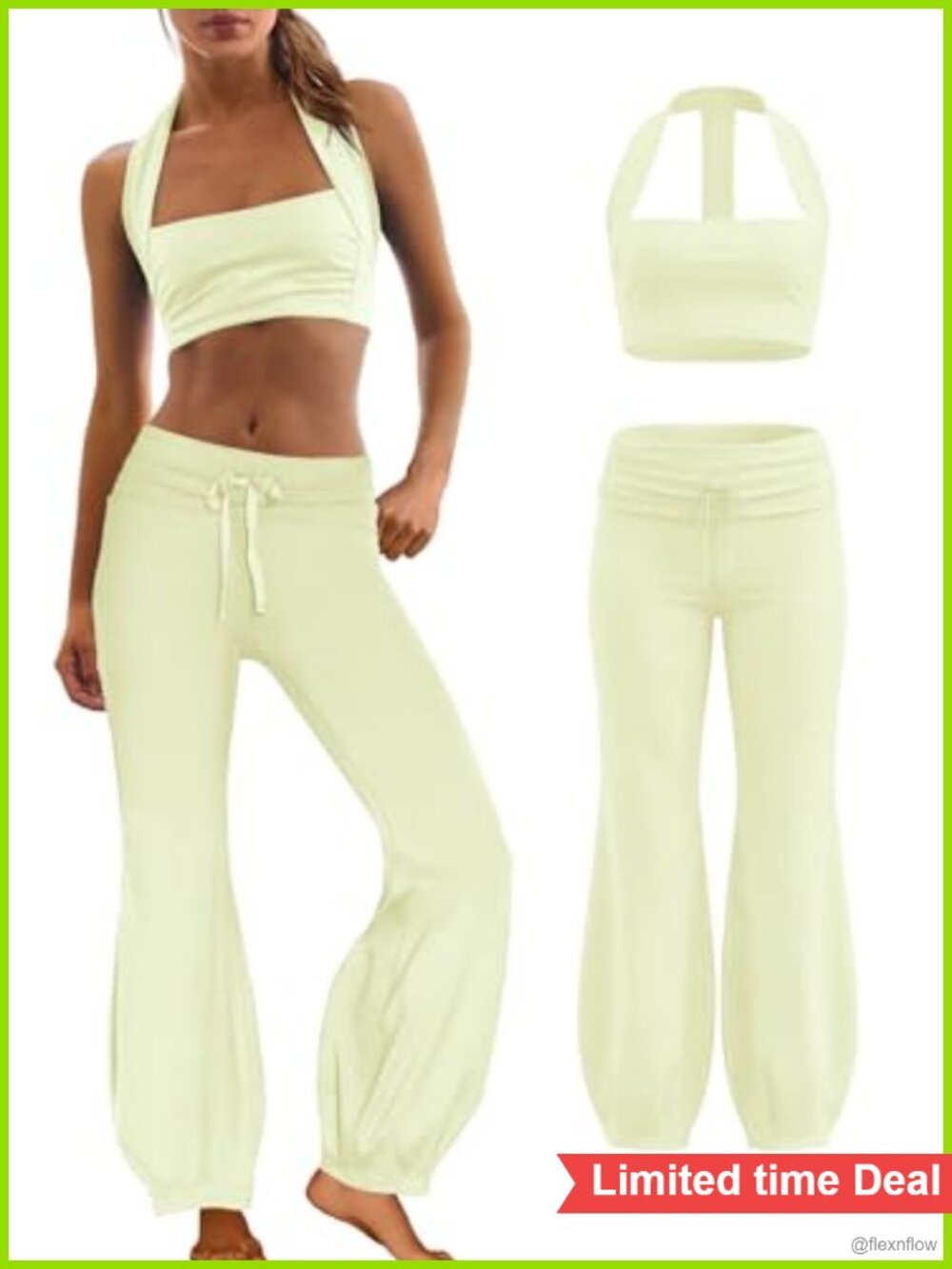 2 Piece Yoga Set Pilates Bra Leggings Women's Activewear Workout Outfit